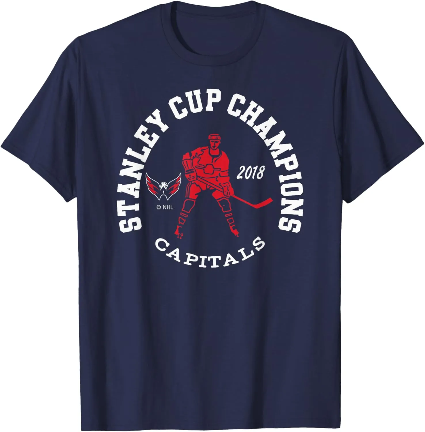 Stanley Cup Champions 2018 Navy T-Shirt