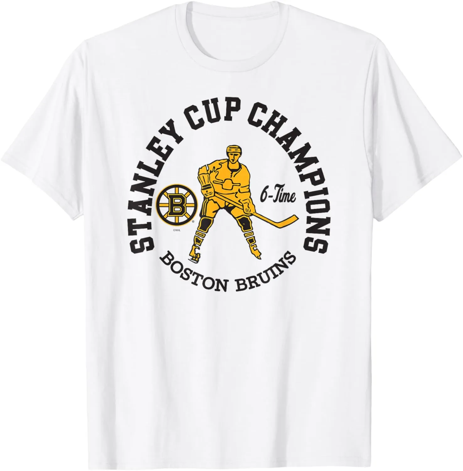 Stanley Cup Champions 6-Time White T-Shirt