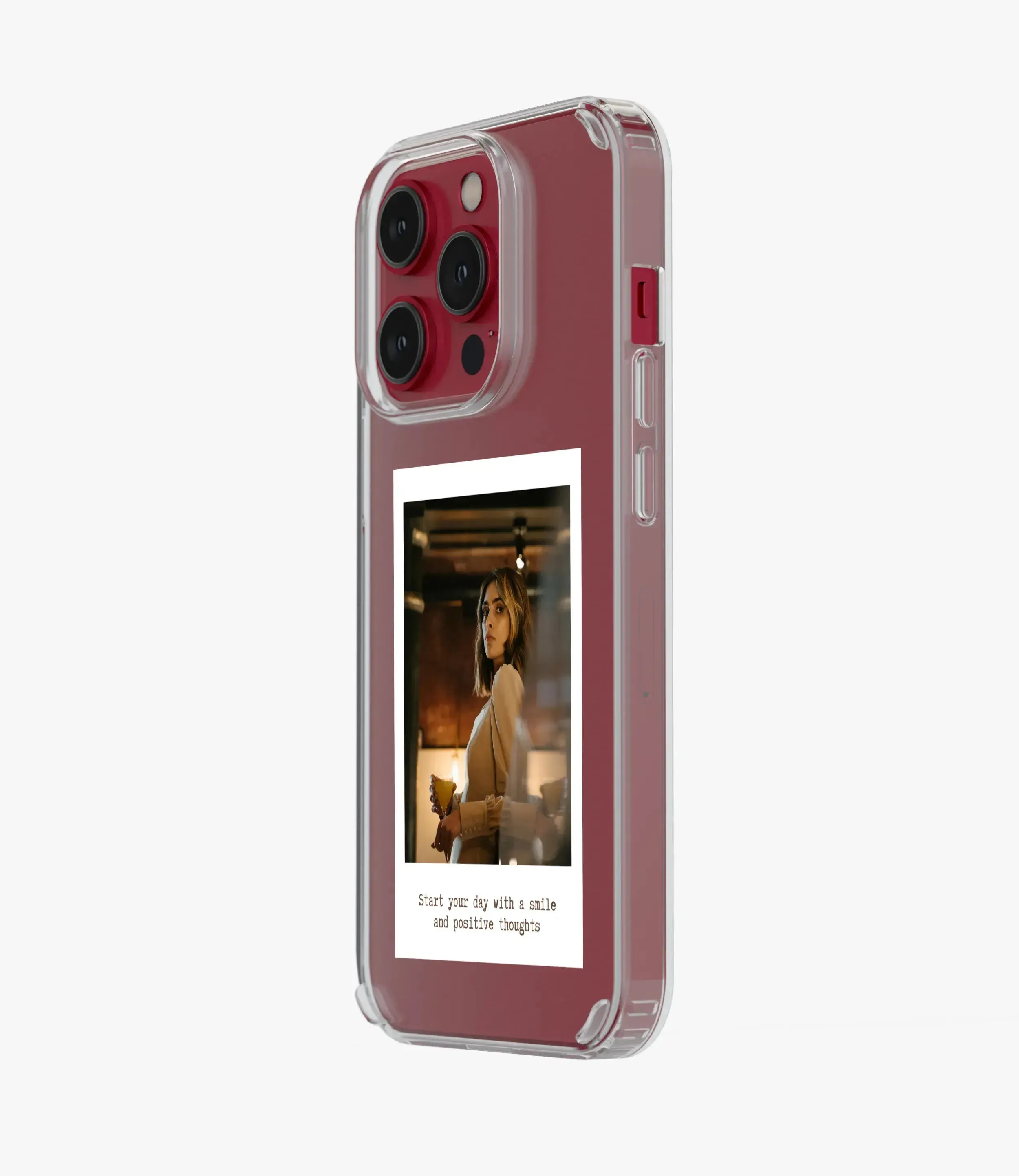 Start Day With Smile Aesthetic Polaroid Silicone Case