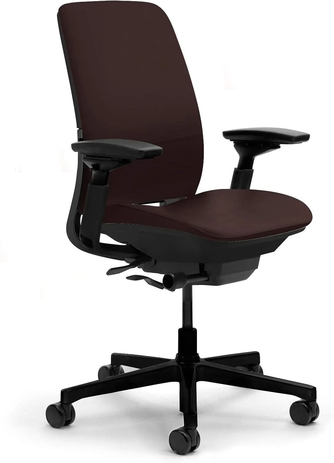 Steelcase Amia Mahogany Leather Chair