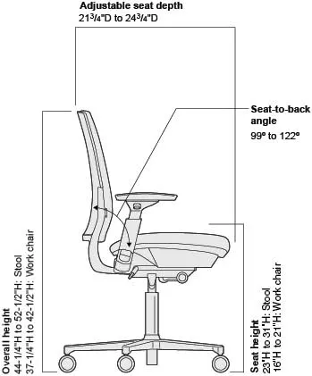 Steelcase Amia Mahogany Leather Chair
