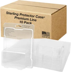 Sterling Protector Case Model 17403 Premium Line 10 Pack for Hot Wheels Premium Diecast, Fits Card Size 6.5 x 5.25 inches Durable Acid-Free Clear Storage Clamshell