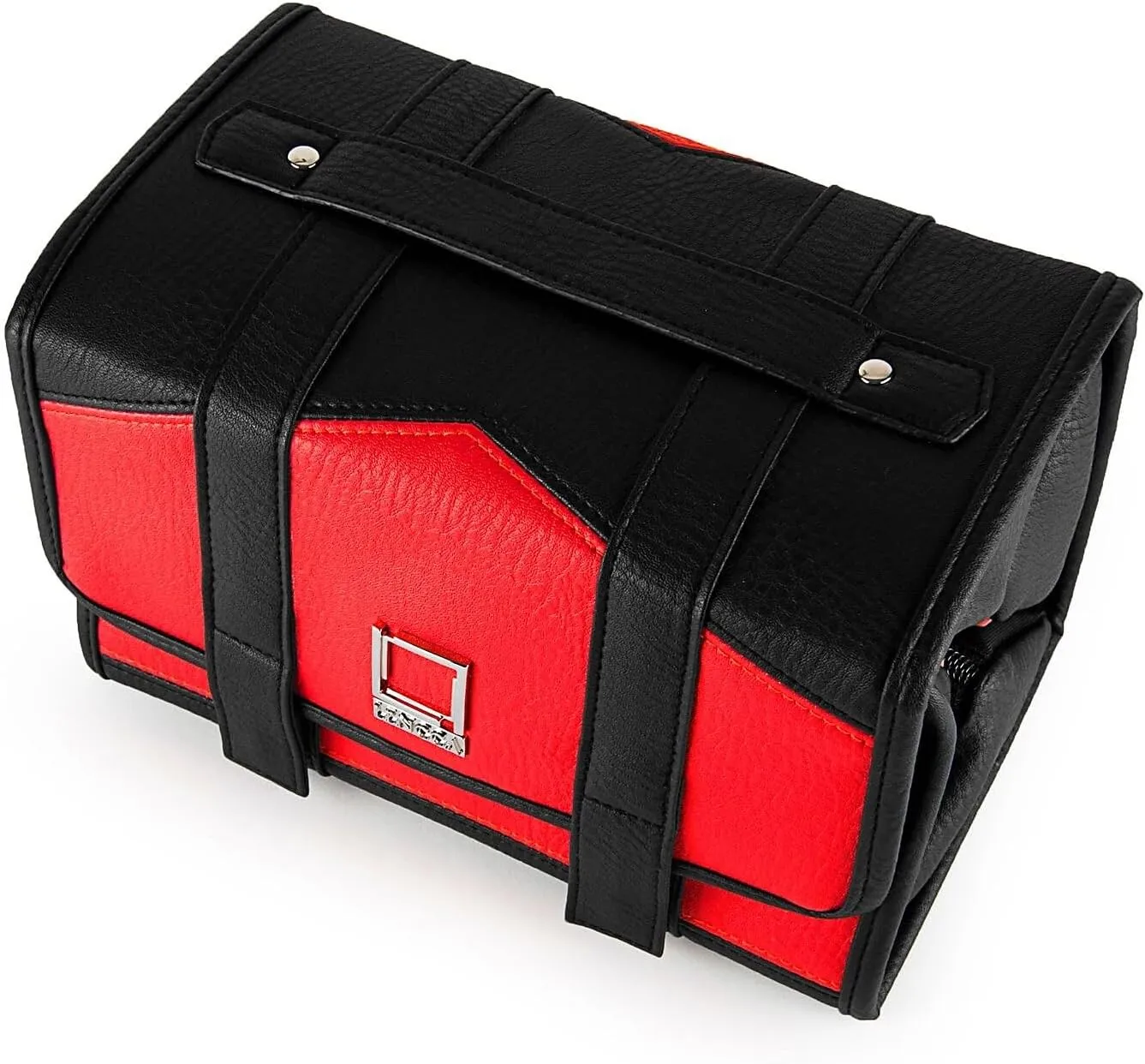 Stowaway Compact Roll Up Pouch, Red/Black, One Size