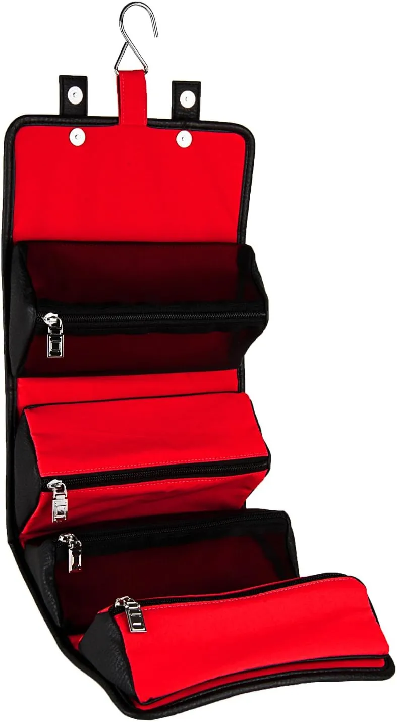 Stowaway Compact Roll Up Pouch, Red/Black, One Size