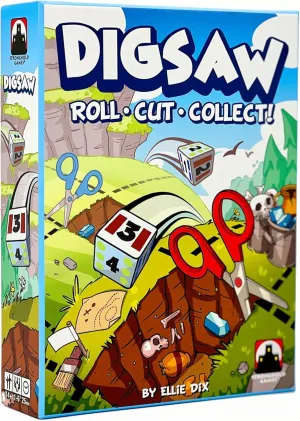 Stronghold Games Digsaw: Roll-and-Cut Archaeology Game - Fun Family Game for Ages 14  - Plays in 25 Minutes - from The Makers of Terraforming Mars