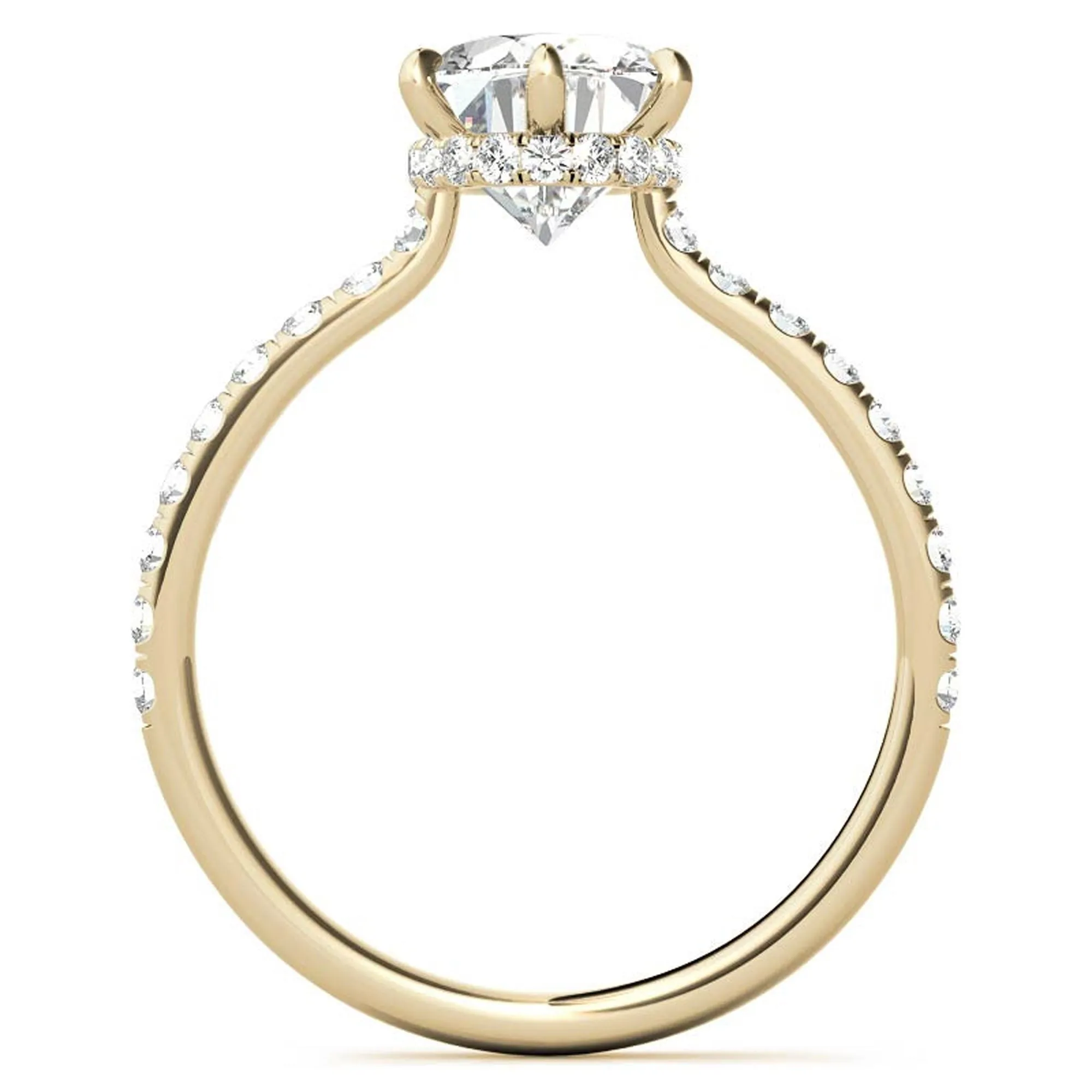 Stunning Adjustable Stackable Oval Ring in Yellow Gold Plated Sterling Silver