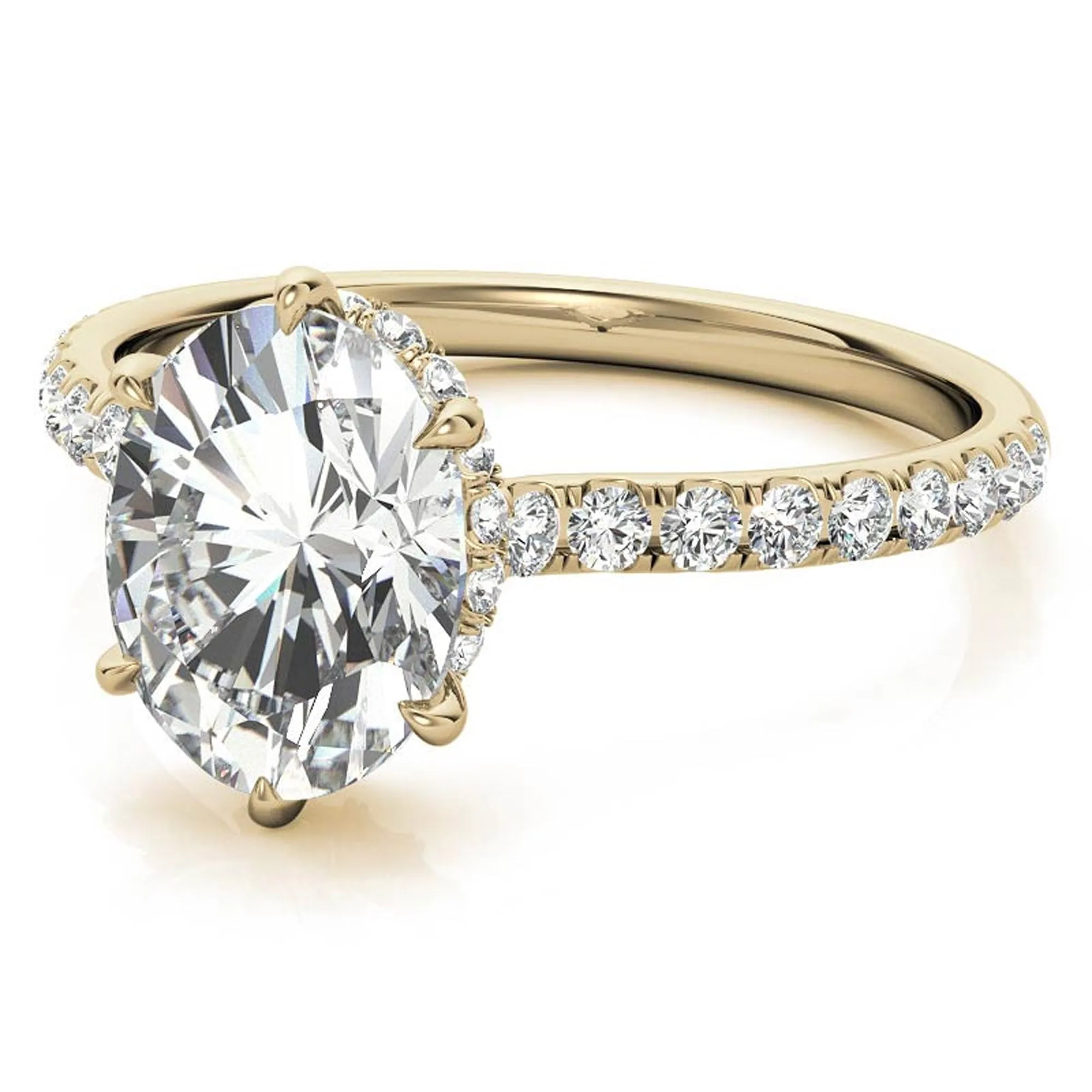 Stunning Adjustable Stackable Oval Ring in Yellow Gold Plated Sterling Silver