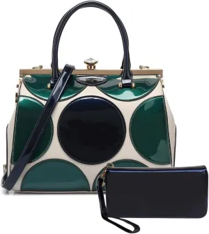Style Strategy patent leather purse for women handbag