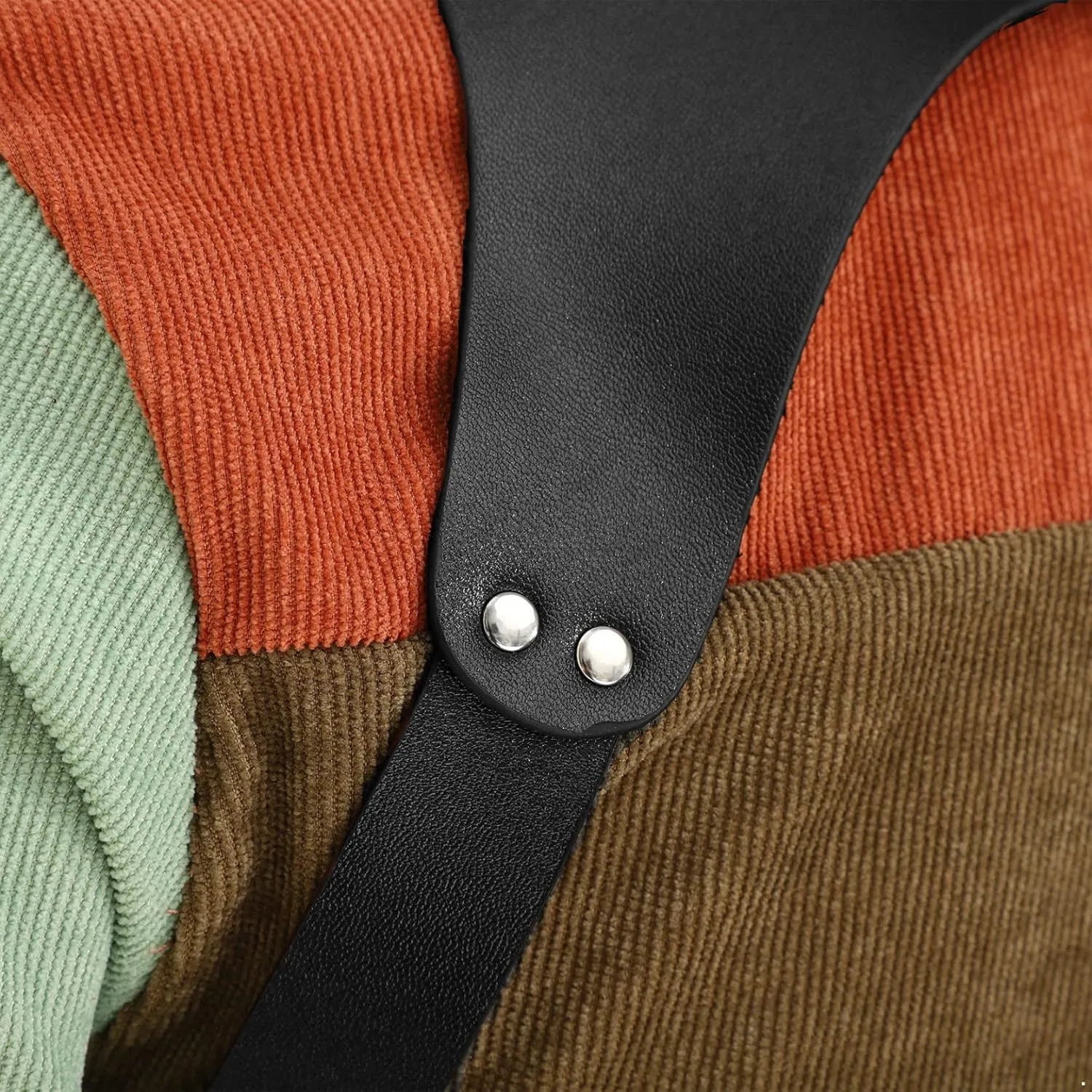 Stylish Punk Holster Bag PU Leather Underarm Strap Wallet Double Shoulder Armpit Bag Harness Pocket Cosplay Costume