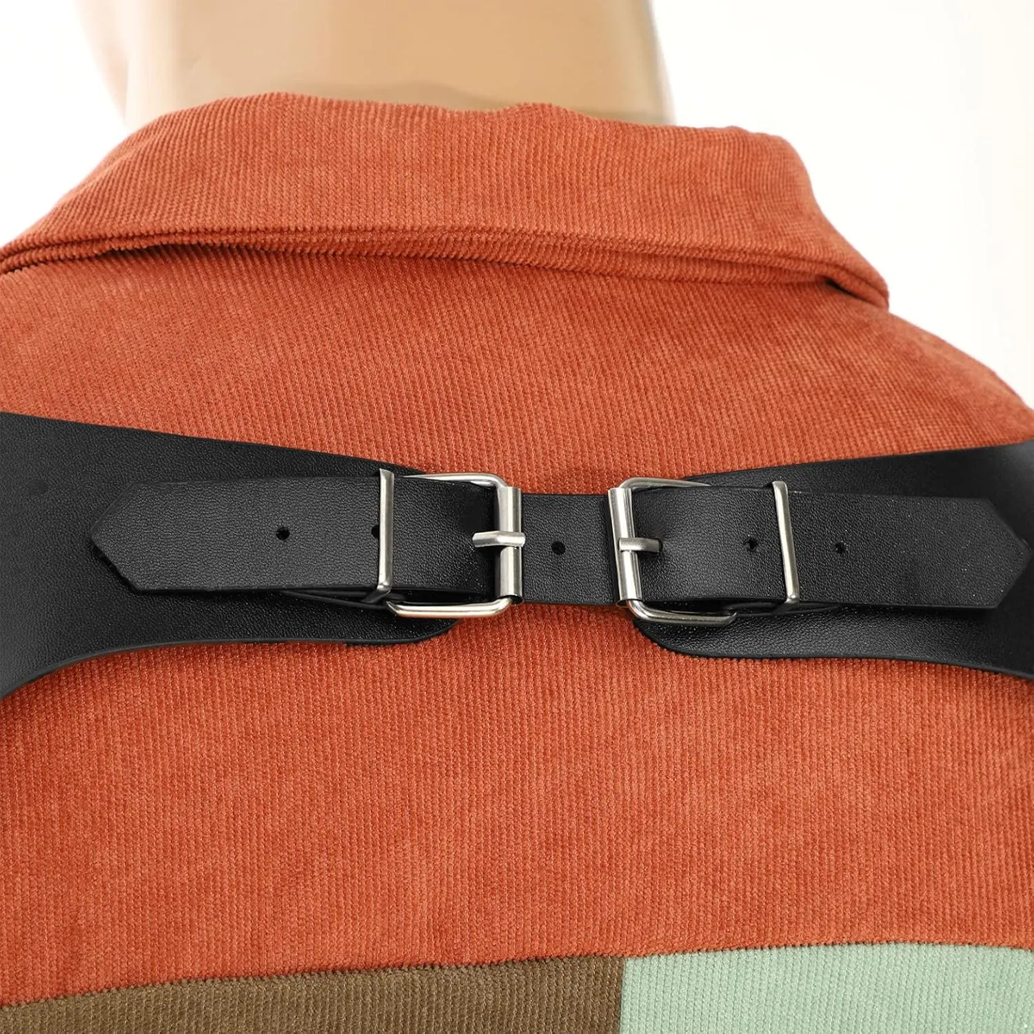 Stylish Punk Holster Bag PU Leather Underarm Strap Wallet Double Shoulder Armpit Bag Harness Pocket Cosplay Costume