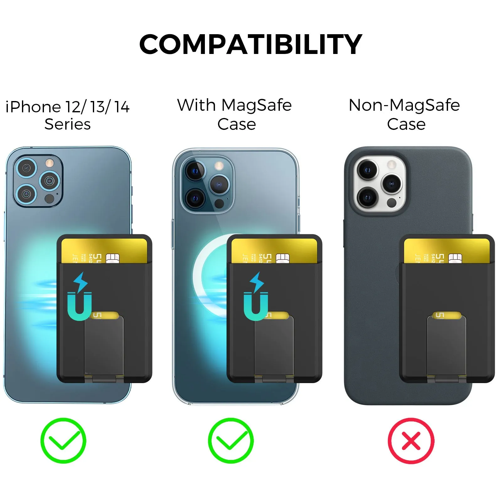 Suitable For Mobile Phone Magnetic Card Holder MagSafe Holder