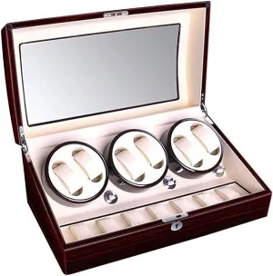 Super Large Mechanical Watch Winding Box Watch Shaker Automatic Watch Winding Box Shaker Rotating 6 7 with Ultra-Quiet Motor Automatic Rotating