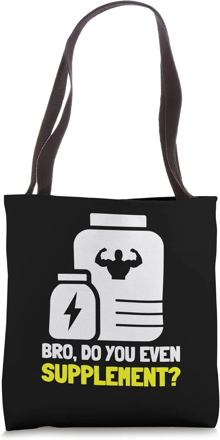 Supplementation Weight Lifting Joint Supplement Store Tote Bag
