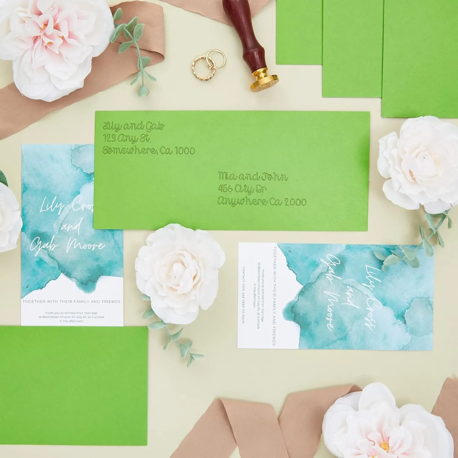 Sustainable Greetings 200 Pack #10 Green Colored Envelopes Bulk - Gummed Seal Letter Size for Party Invitations, Business Mailing, Checks, Holidays, Greeting Cards, Thank You Notes (4 1/8 x 9 1/2 In)