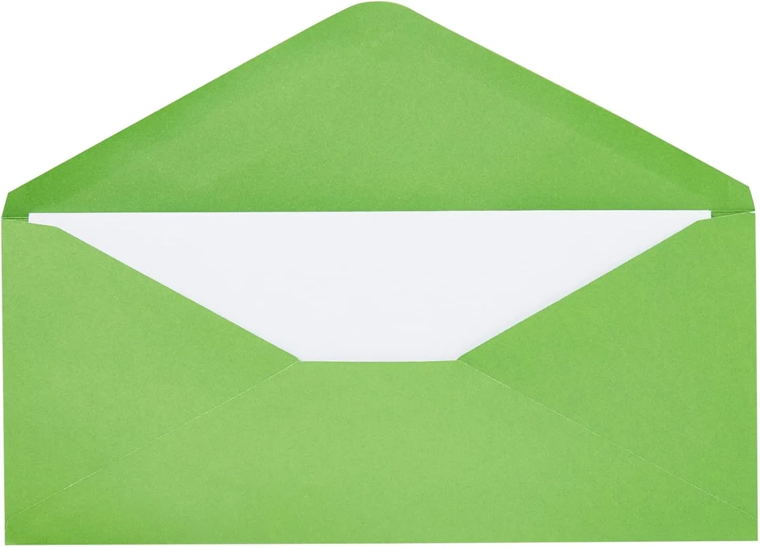 Sustainable Greetings 200 Pack #10 Green Colored Envelopes Bulk - Gummed Seal Letter Size for Party Invitations, Business Mailing, Checks, Holidays, Greeting Cards, Thank You Notes (4 1/8 x 9 1/2 In)