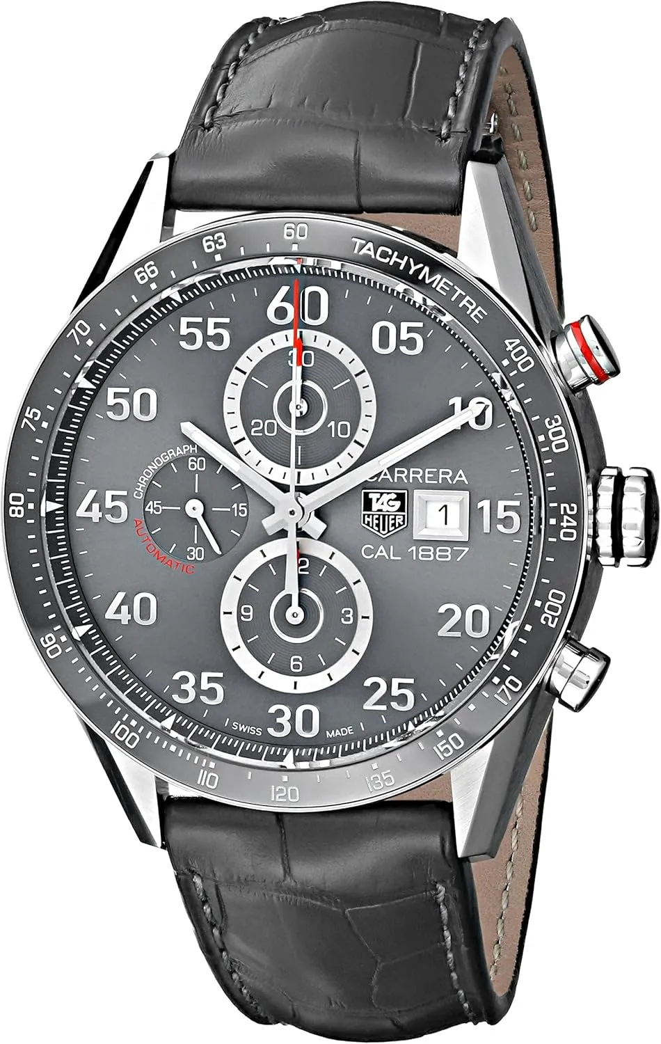 TAG Heuer Men's CAR2A11.FC6313 Carrera Analog Display Swiss Automatic Grey Watch