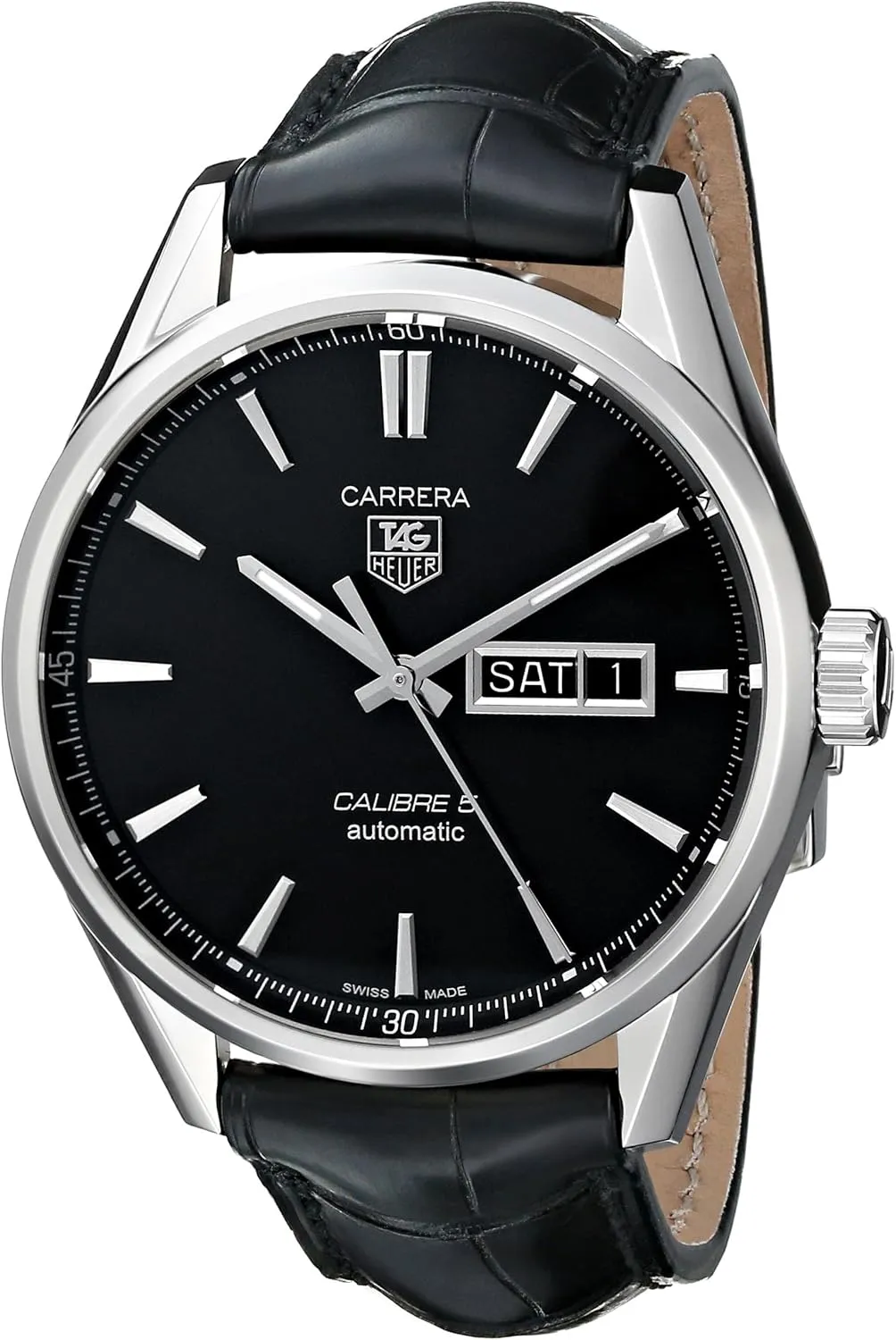 TAG Heuer Men's WAR201A.FC6266 Analog Display Automatic Self Wind Black Watch