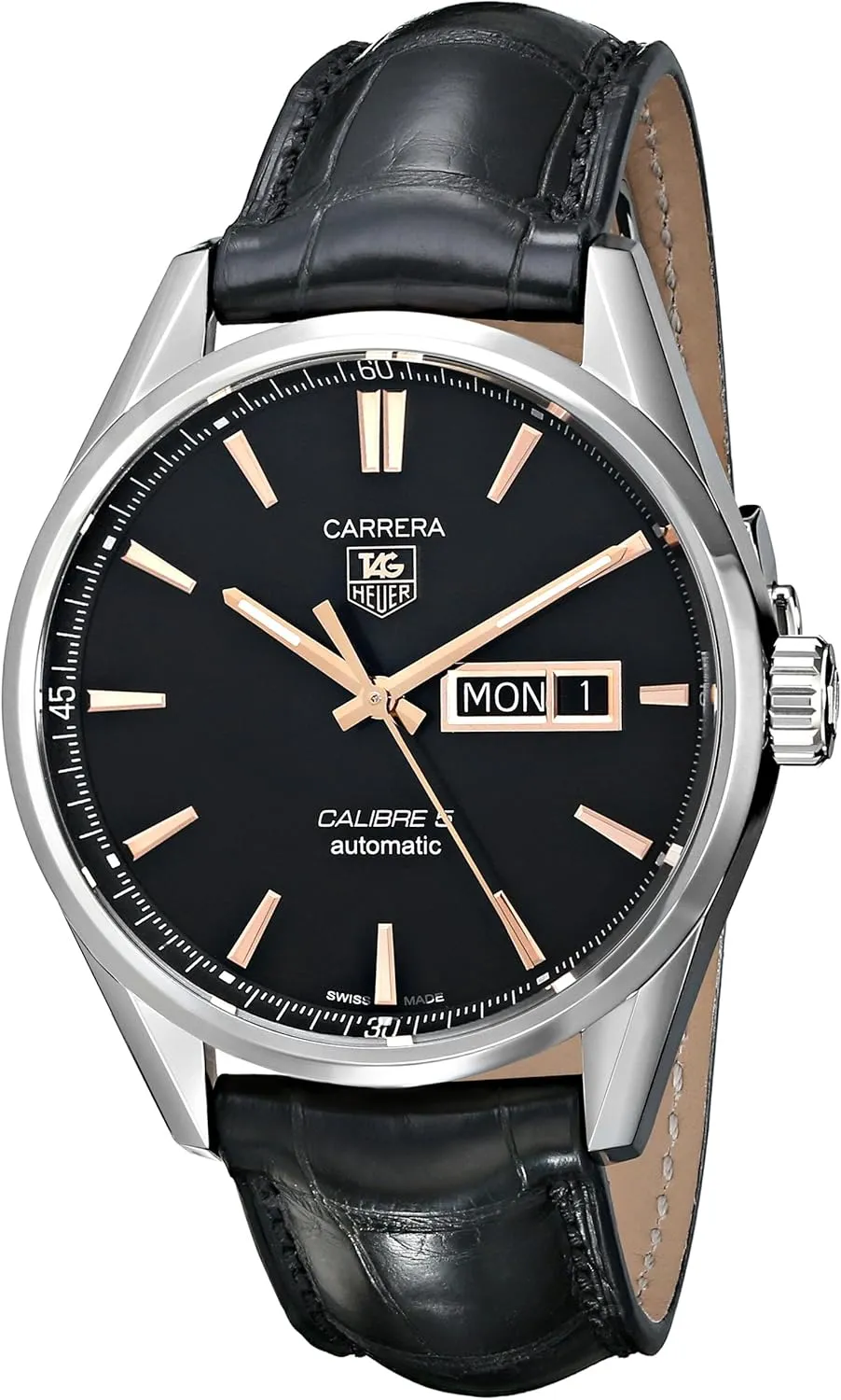 TAG Heuer Men's WAR201C.FC6266 Carrera Analog Display Analog Black Watch