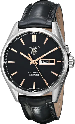 TAG Heuer Men's WAR201C.FC6266 Carrera Analog Display Analog Black Watch