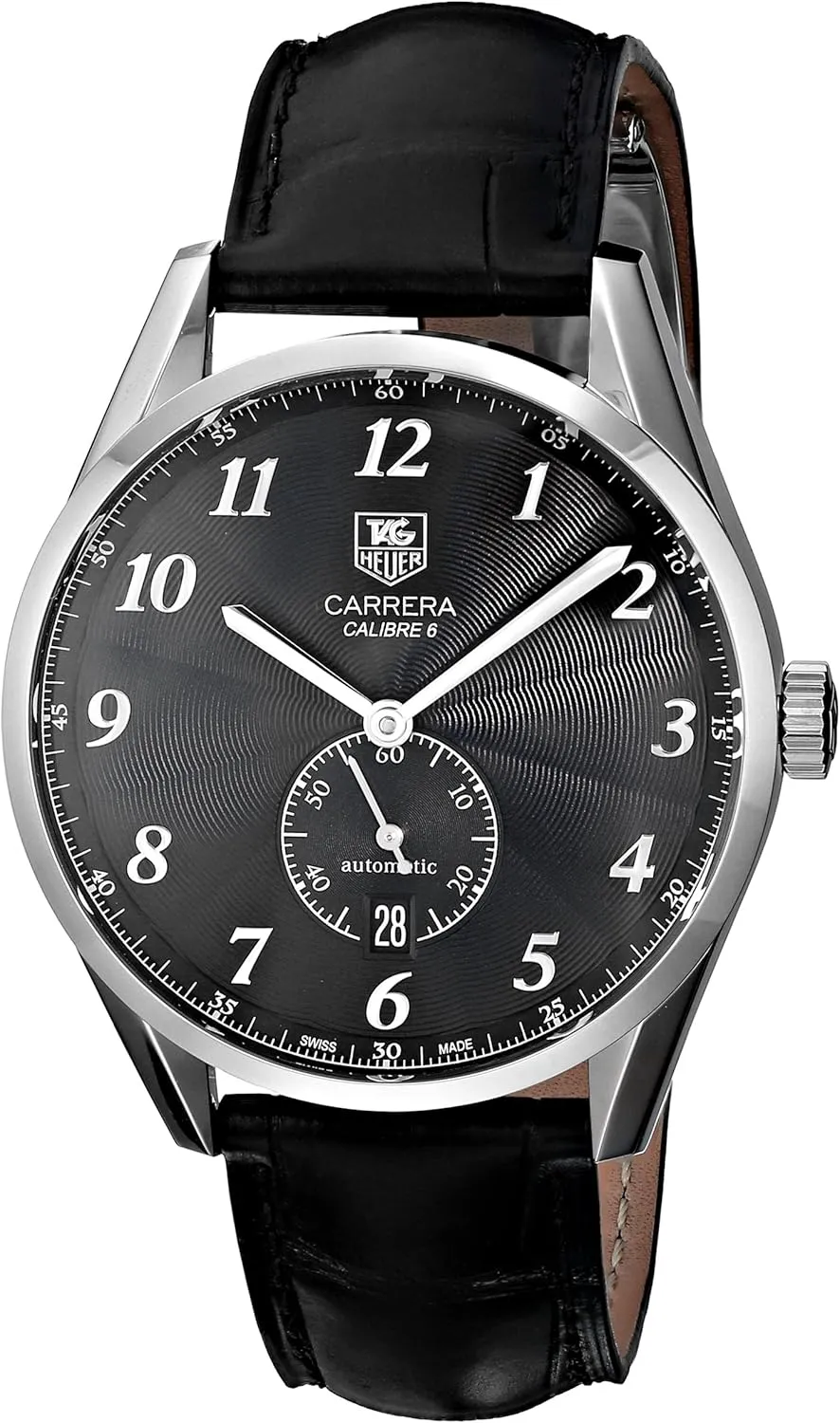 TAG Heuer Men's WAS2110.FC6180 Carrera Watch With Black Leather Band