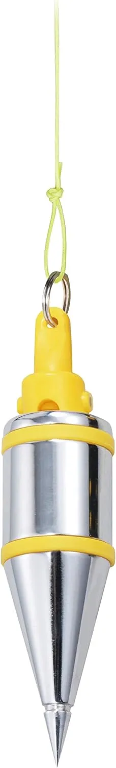 TAJIMA Plumb Bob Setter - 14 oz (400g) Magnetic Plumb-Rite with 14.5 ft Auto Recoil Cord & Quick-Stabilizing Bob - PZB-400GP