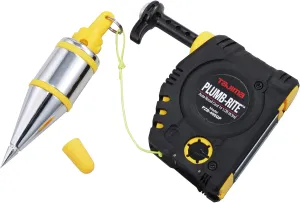 TAJIMA Plumb Bob Setter - 14 oz (400g) Magnetic Plumb-Rite with 14.5 ft Auto Recoil Cord & Quick-Stabilizing Bob - PZB-400GP