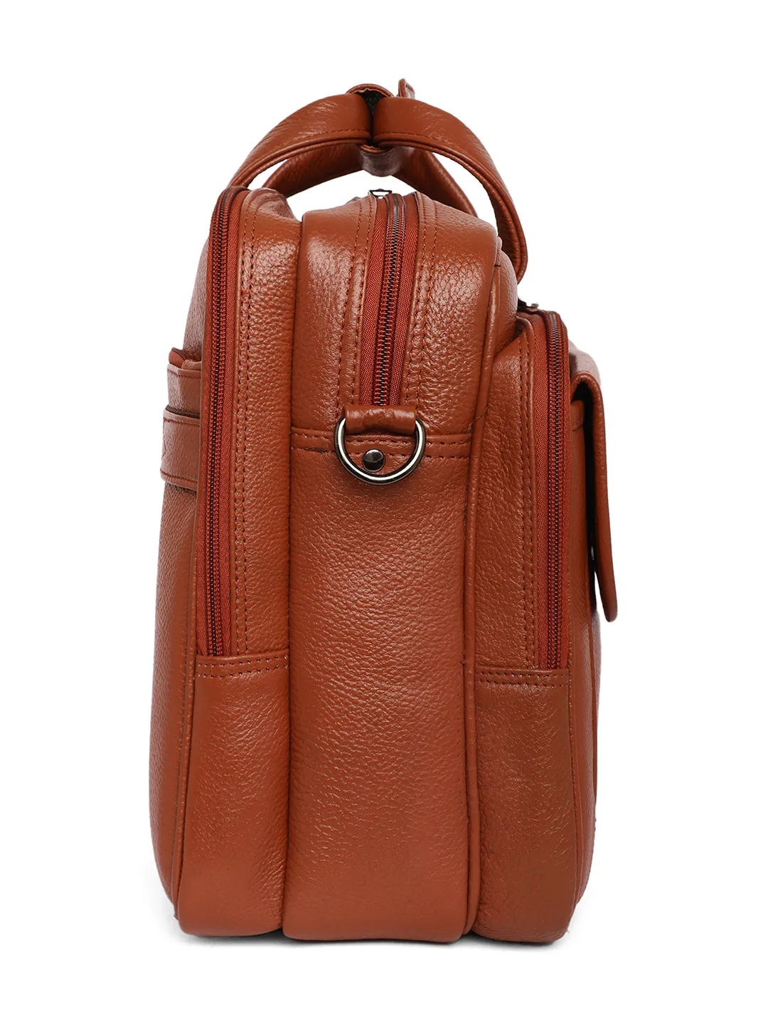 Tan Leather Laptop / Office Bags ZP12137