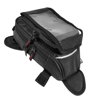 Tank Bag, Waterproof Tank Bag Magnet Navigation Saddlebag, Magnet Navigation Saddlebag Strong Magnetic Fixation TouchscreenFront Pocket Design For Women Men Motorcycle Tank Bag Navigation Bag