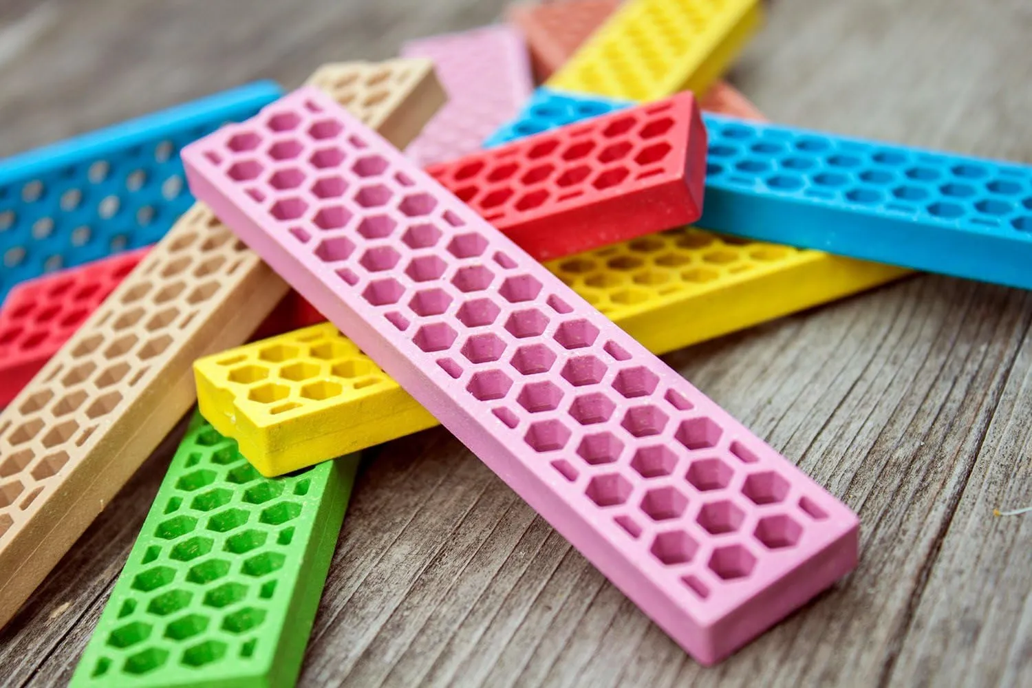 Tegu 120 Piece Perfect Blocks Building Set, Rainbow (Amazon Exclusive)