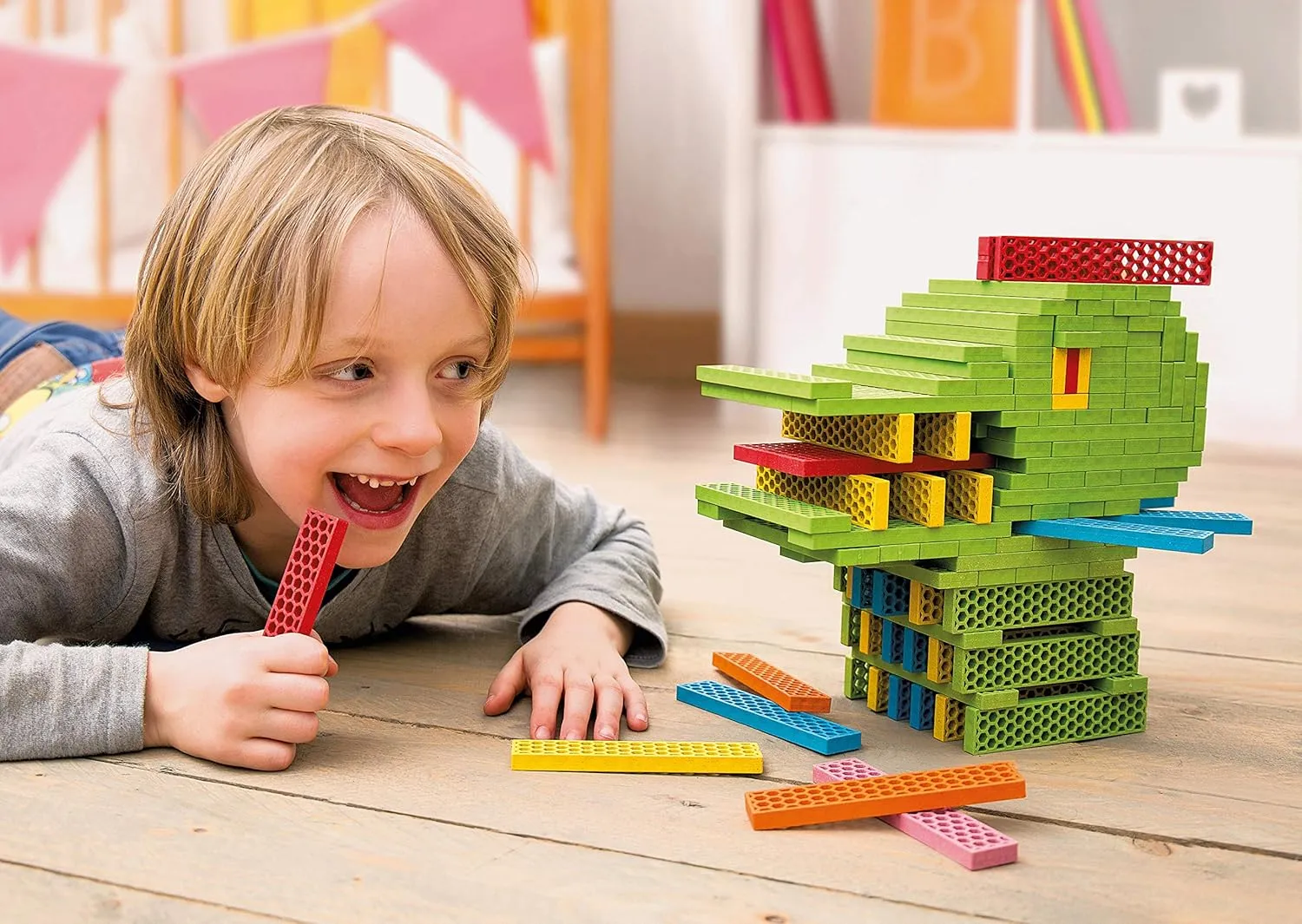 Tegu 120 Piece Perfect Blocks Building Set, Rainbow (Amazon Exclusive)
