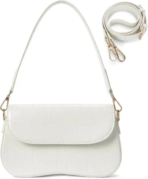 Telena Shoulder Bag for Women Vegan Leather Women's Shoulder Purses Handbags with 2 Removable Strap Crossbody Bag Purses