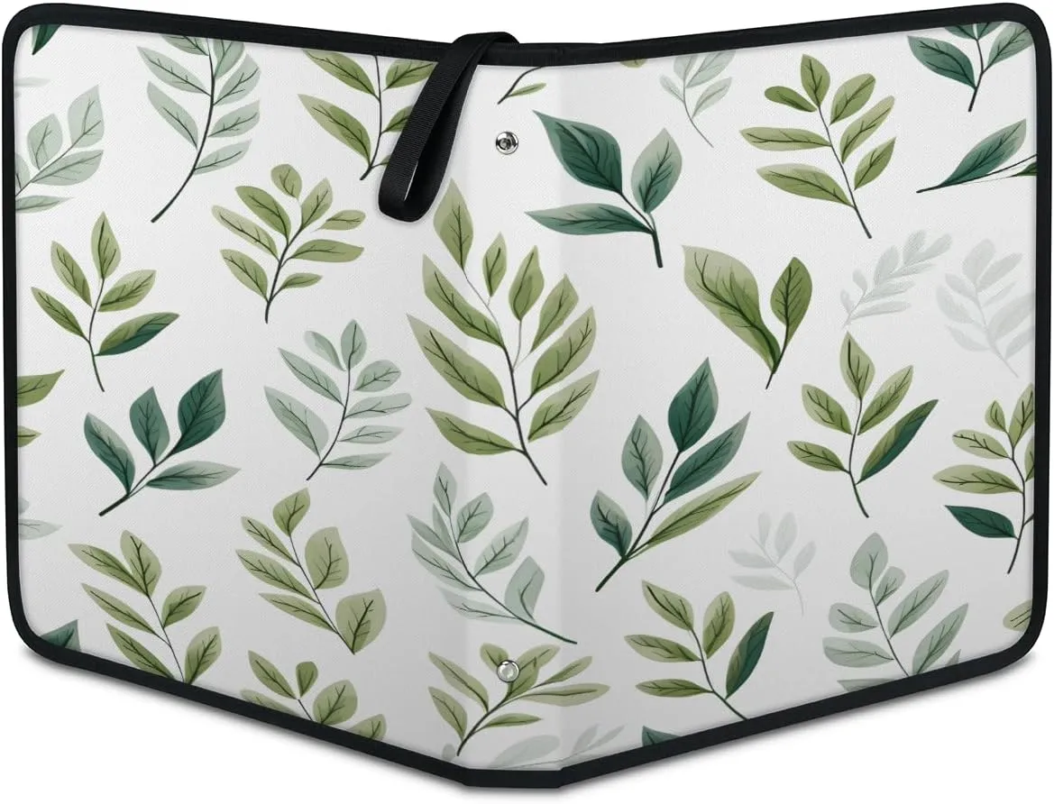 Tender Leaf 3 Ring Trading Zipper Binder Strap, Trading Card Binder 9 Pocket, 900 Pockets Card Holder with 50 Removable Sleeves for Game Cards