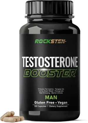 Testosterone Booster Men Supplement - Male Enhancing Support with Tribulus Terrestris Tongkat Ali Fenugreek Red Ginseng - Stamina Energy Test Boost Capsules for Muscle Growth Body Building Workout