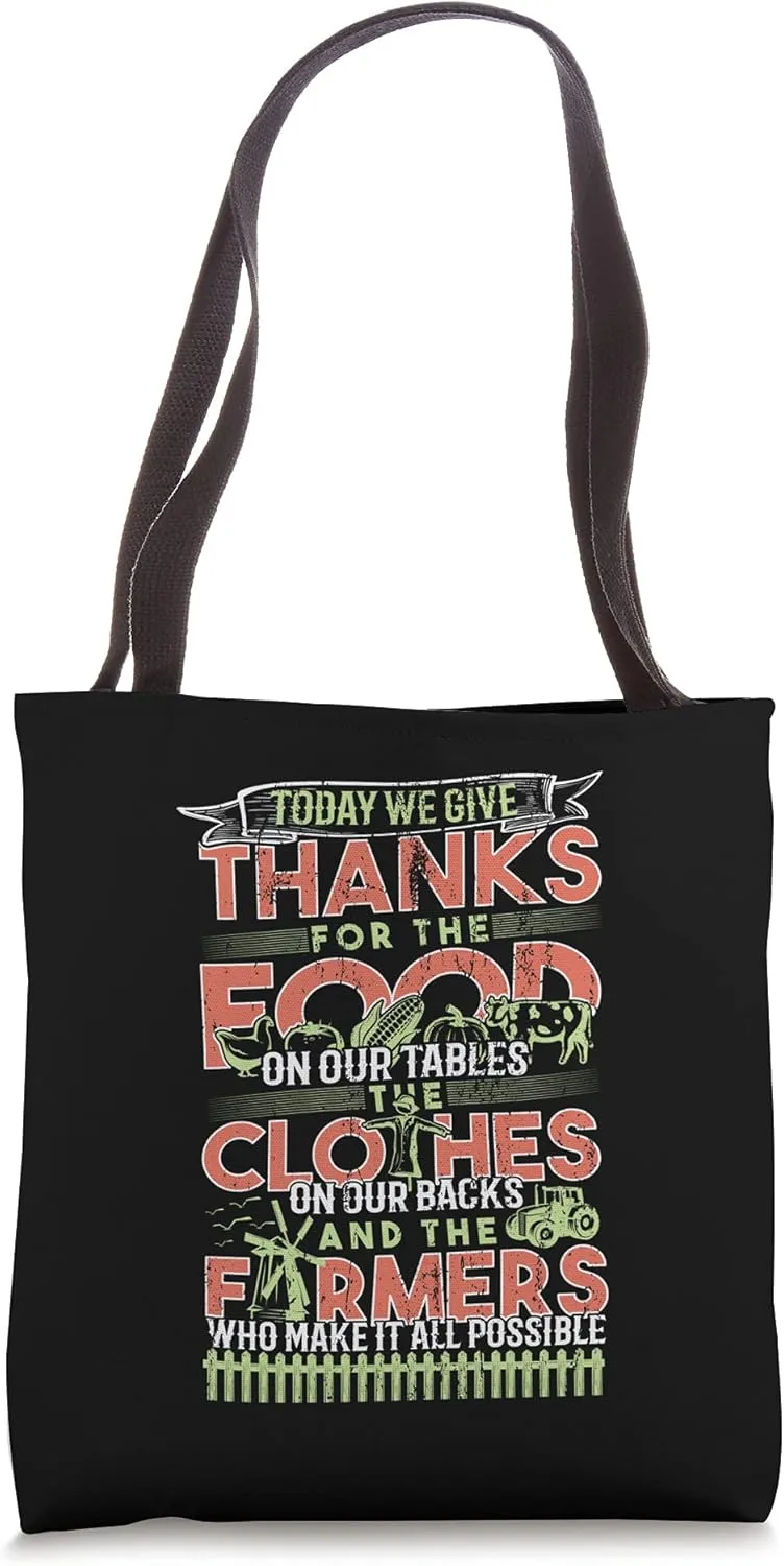 Thank A Farmer Appreciation Day Farmland Ranch Farmers Tote Bag