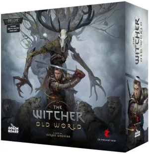 The Witcher Old World Deluxe Edition Board Game - Fantasy & Adventure Strategy Game for Adults, Ages 14 , 1-5 Players, 90-150 Min Playtime, Made by Go On Board