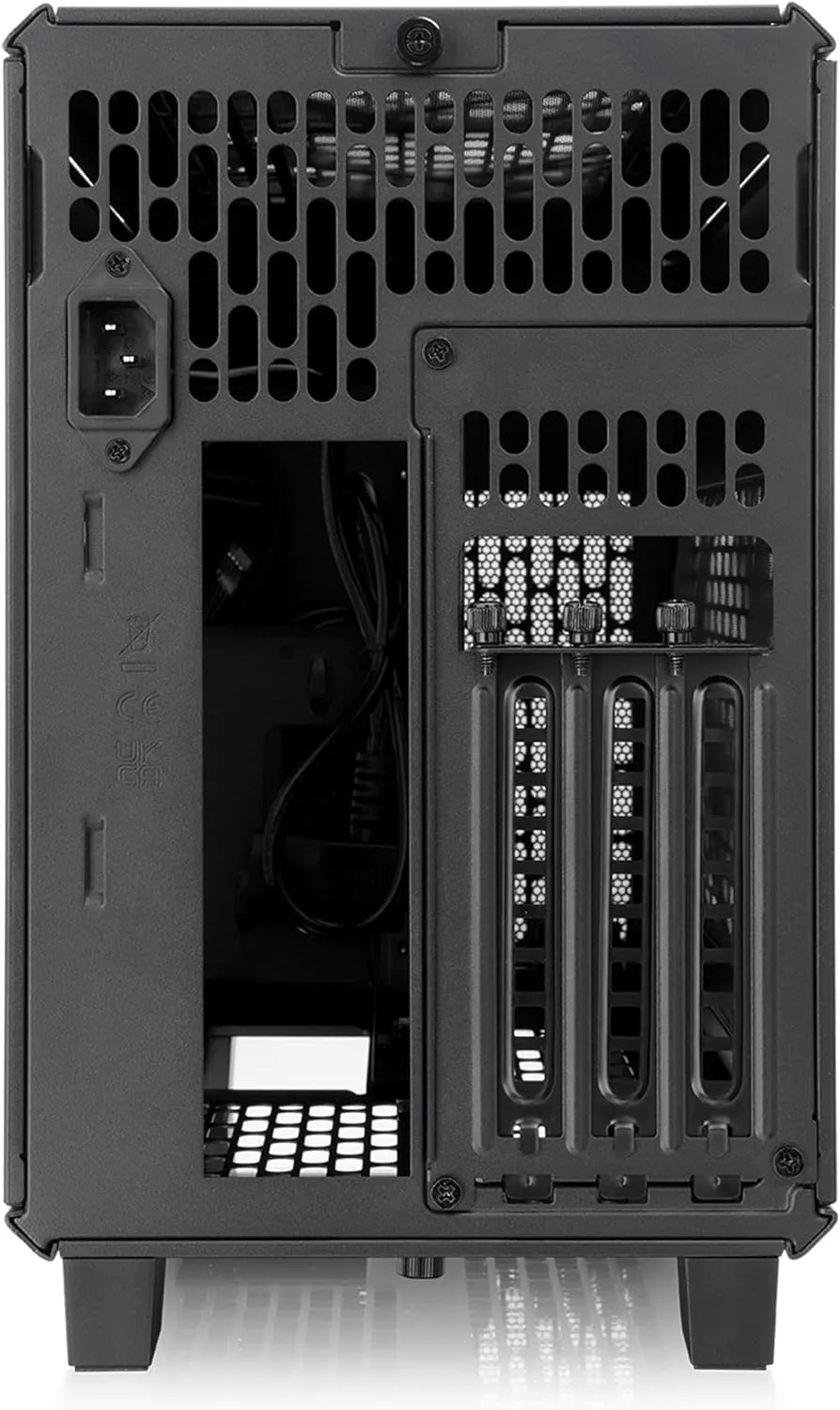 Thermaltake TR100 SFF Chassis; mITX Support; 18.9 Liters; PCIe 4.0 Riser Cable Included; 360mm GPU Clearance; 280mm Radiator Support; Removable PCIe Bracket; Black; CA-11A-00S1NN-00