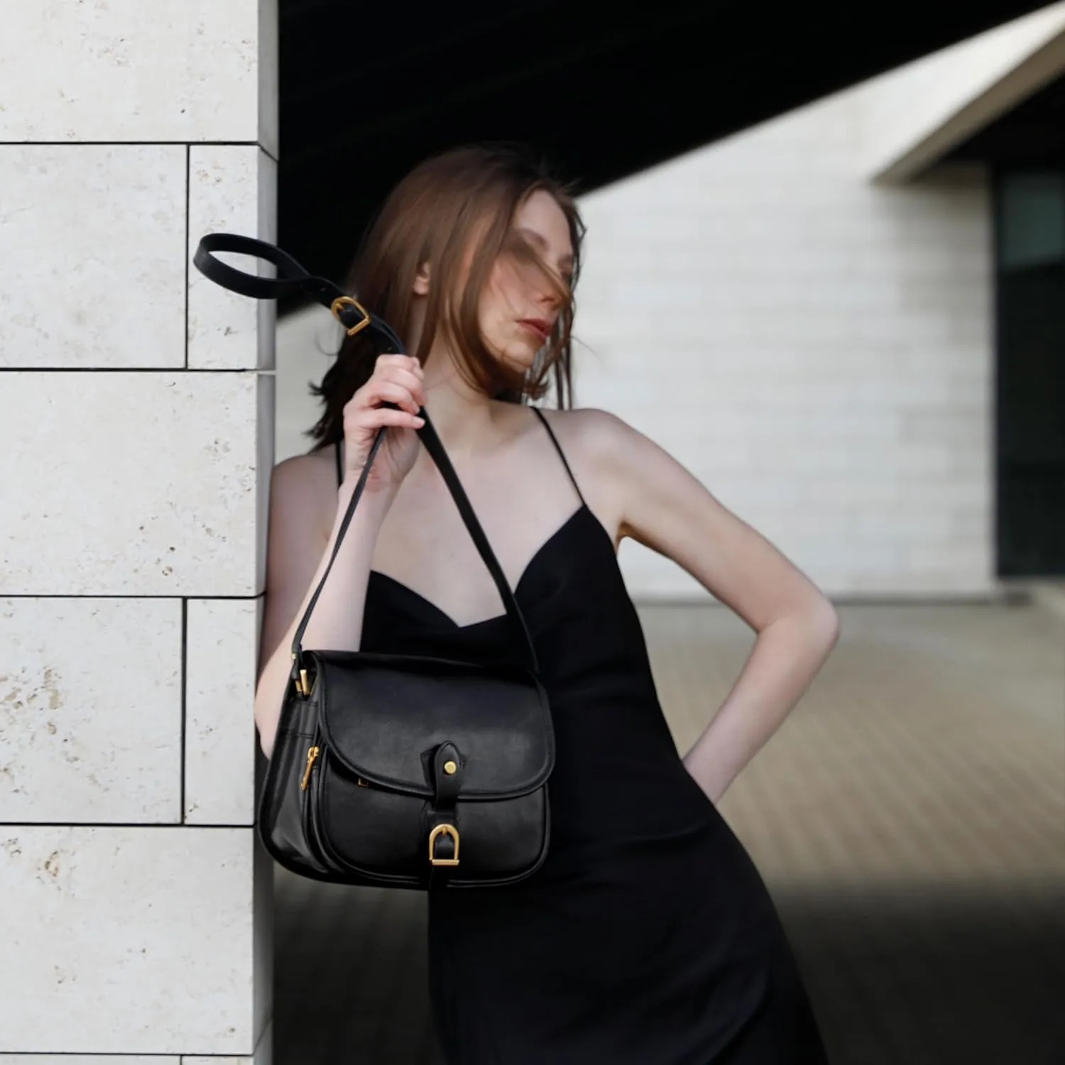 Time Resistance Leather Cross Body Bag for Women - Handbag, Shoulder, Messenger, Purse