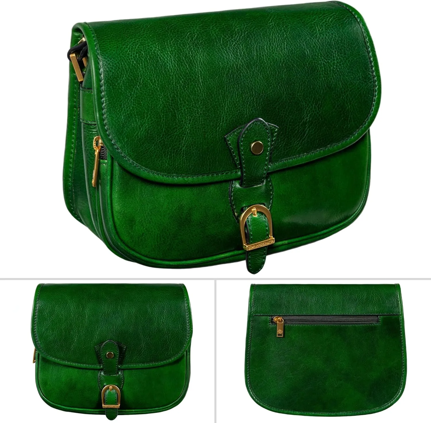 Time Resistance Leather Cross Body Bag for Women - Handbag, Shoulder, Messenger, Purse