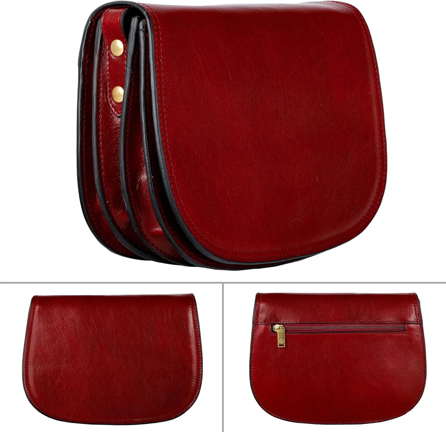 Time Resistance Leather Cross Body Bag for Women Shoulder Bag Messenger Purse Gift Box Included