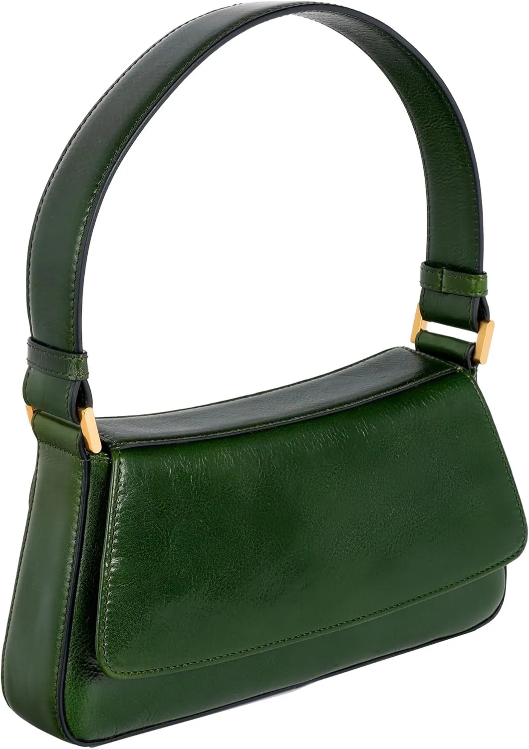 Time Resistance Leather Handbag - Full-Grain Leather Purse for Women - Shoulder Bag Made in Italy