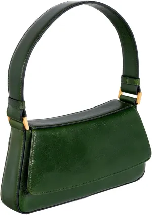 Time Resistance Leather Handbag - Full-Grain Leather Purse for Women - Shoulder Bag Made in Italy