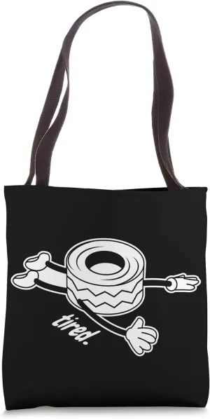 Tired Tire Enthusiast Wheels Rims Workshop Tote Bag