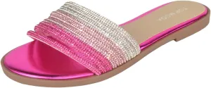 TOP Moda Shoes Women Formal/Casual Flip Flops Sandals Bling Rhinestone Slides Multi Straps GRAND-56