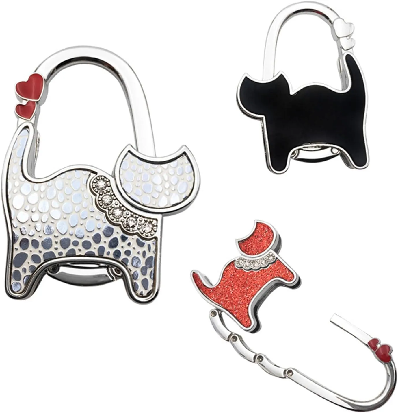 TopHomer Cartoon Cat Design Foldable Handbag Portable Hanger Mini Heavty Duty Folding Purse Table Hook Holder