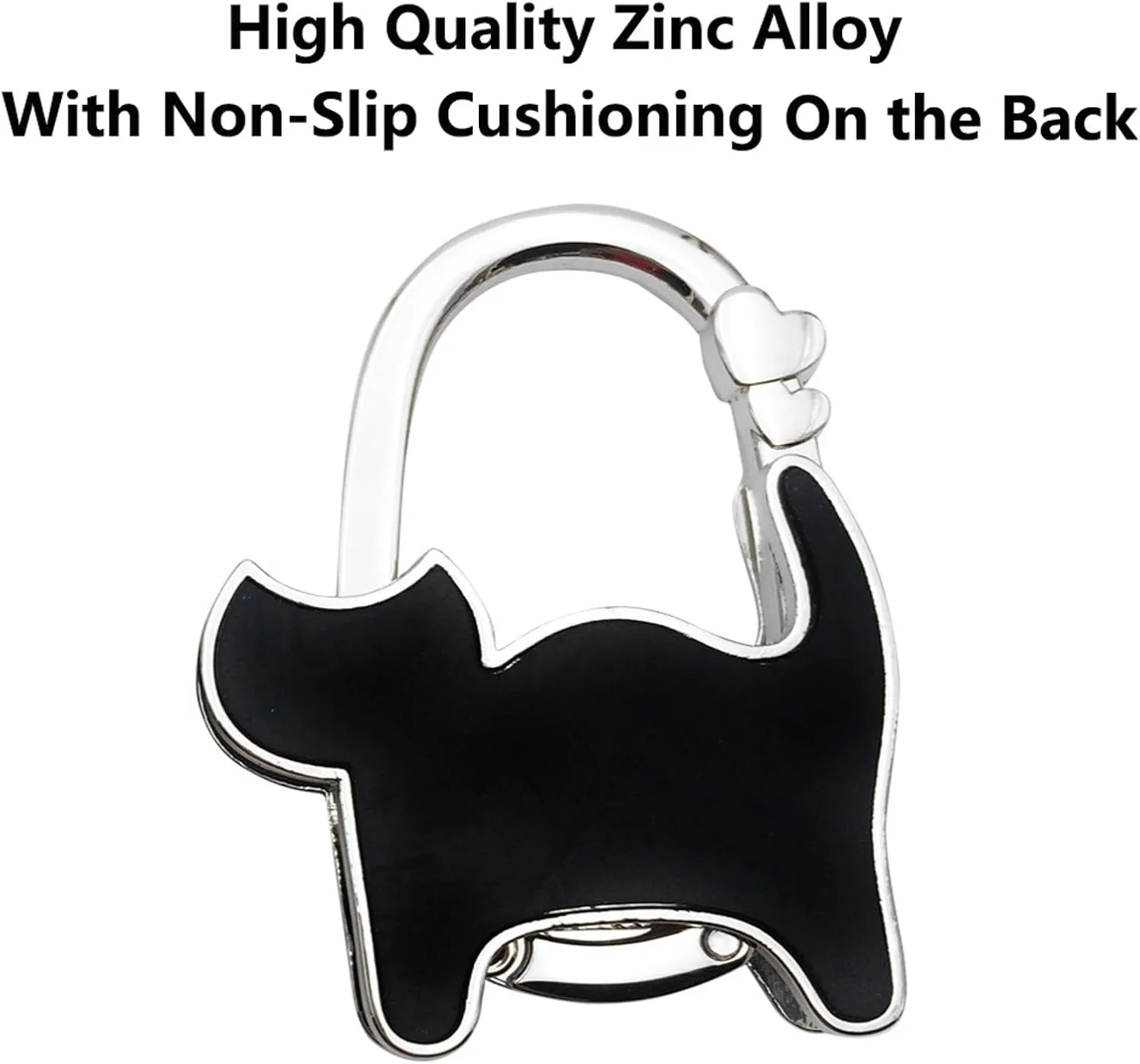 TopHomer Cartoon Cat Design Foldable Handbag Portable Hanger Mini Heavty Duty Folding Purse Table Hook Holder