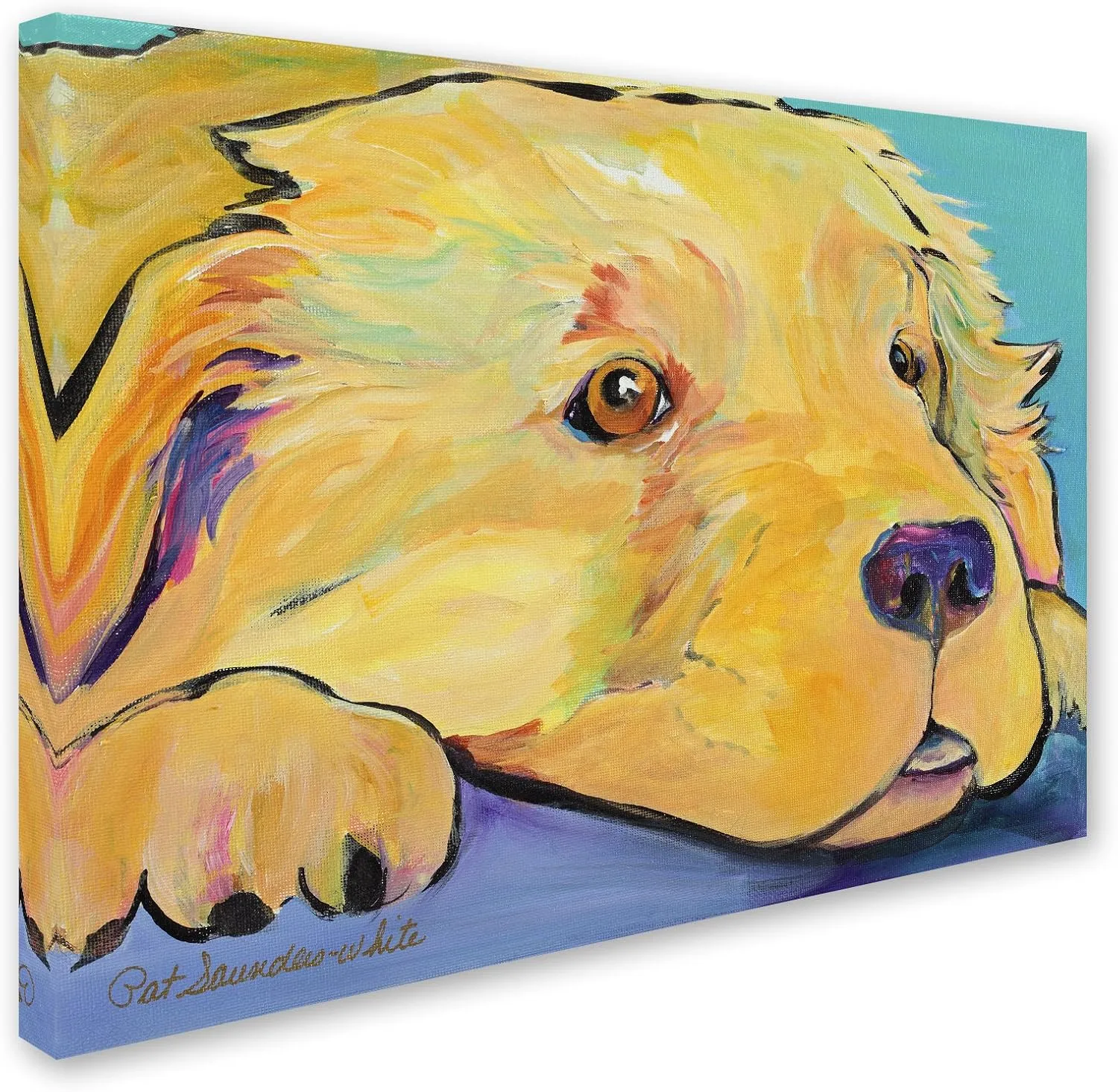 Trademark Fine Art PS145-C1824GG Baby by Pat Saunders-White, 18x24-Inch, 18x24