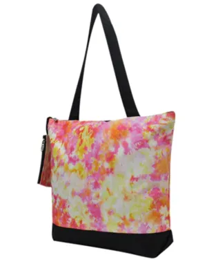 Tropical Tie Dye NGIL Canvas Tote Bag