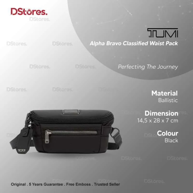 TUMI Alpha Bravo Classified Waist Pack - Black