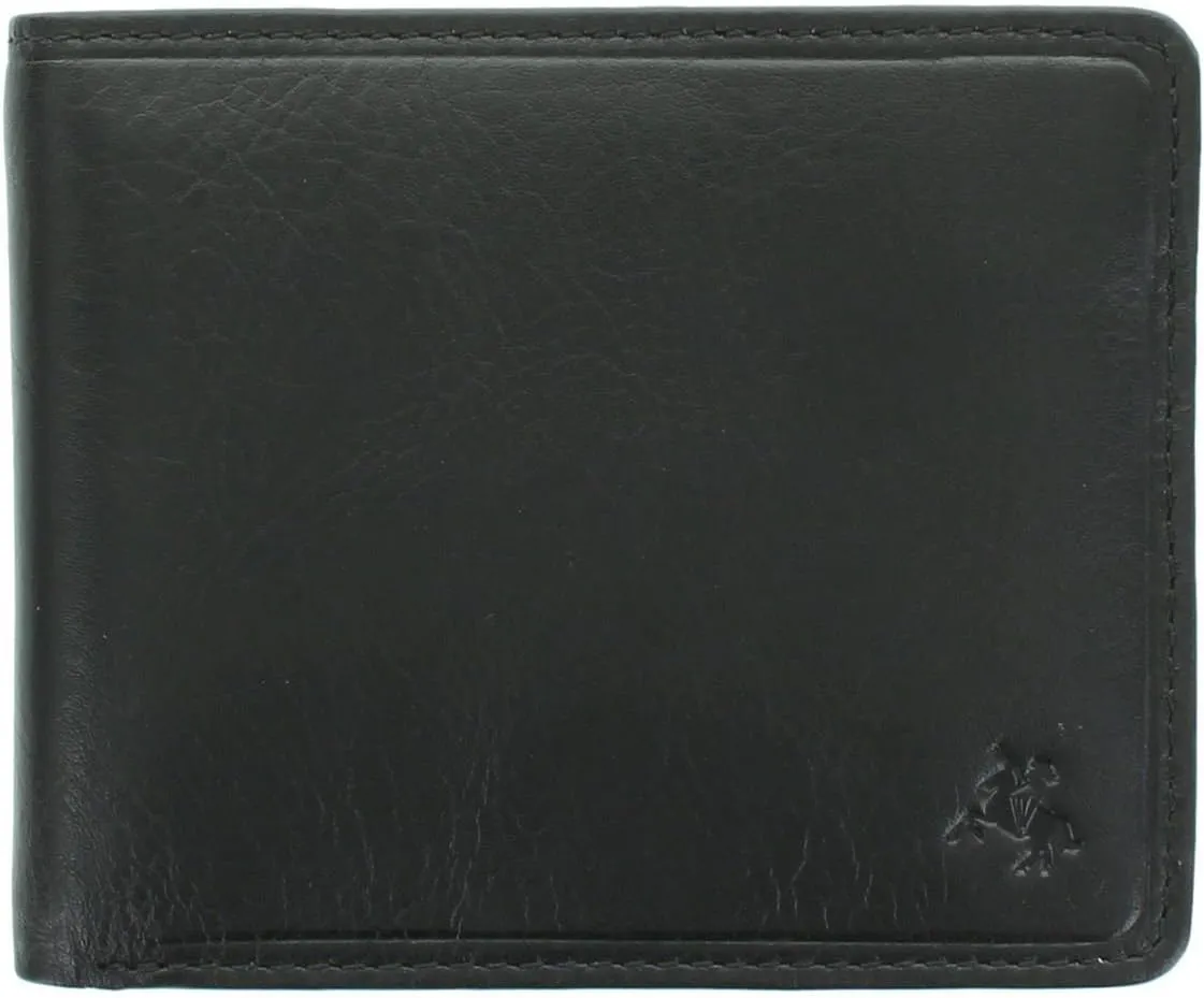Tuscany Collection FRANCESCA Leather Wallet With RFID Protection TSC46 Black (Black)