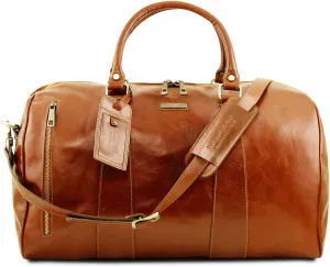 Tuscany Leather TL Voyager Travel leather duffle bag - Large size - TL141794 (Honey)